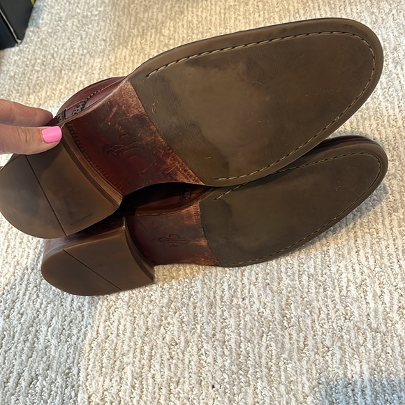 MENS COLE HAAN WINGTIP LEATHER BOOTS SIZE 10 🤎 - Picture 4 of 9